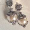 EarriEarrings  “Lace Embrace” (white pearls)