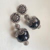 Earrings  “Lace Embrace” (Black pearls)